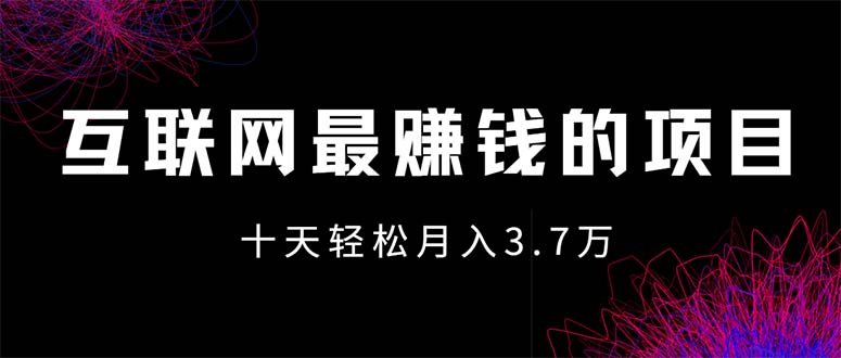 图片[1]-（12396期）互联网最赚钱的项目没有之一，轻松月入7万+，团队最新项目